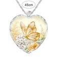 thumbnail image 5 of SmartBy Heart Necklace Elegant Trendy Alloy Exquisite Women Butterfly Pendant Necklace for Daily Wear, 5 of 7