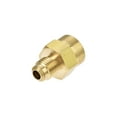 thumbnail image 3 of Uxcell 1/4 SAE Flare Male to 1/4NPT Female Tubing Adaptor Brass Pipe Fitting 4 Pack, 3 of 5