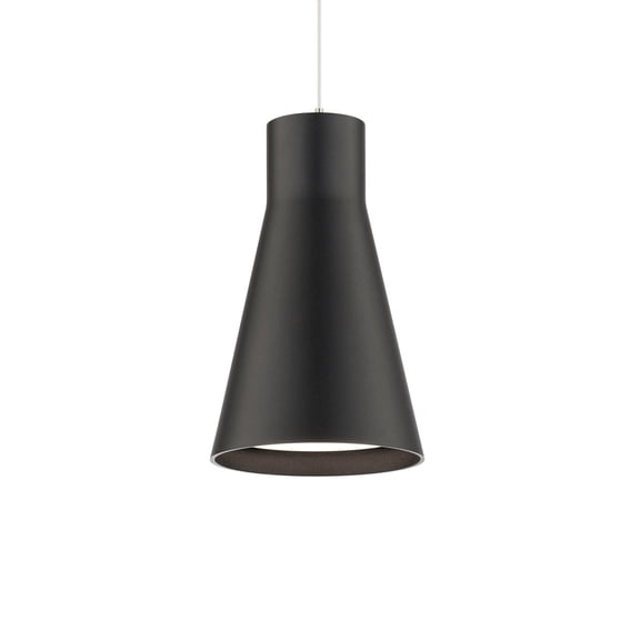 PD-251005-CS-BK WAC Limited Twist-N-Lite - 12W 1 LED Mini Pendant-5 Inch Tall and 8 Inch Wide-Black Finish