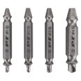 thumbnail image 6 of Performance Tool W491 X-Trax Screw Remover Set (4 Pieces) - Removes Stripped or Broken Screws, Dual Tips, Hardened Alloy, 6 of 14