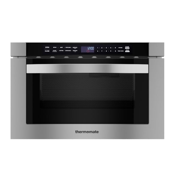 Horno microondas sobre la estufa de 30", Thermomate, microondas sobre la estufa con capacidad de 1.9 pies cúbicos con un solo toque, 1000 vatios de cocción, 400 CFM, 11 niveles de potencia, cocción co