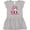 AC-Heather Grey, variant on Inktastic It's My First Birthday with Panda Bear Girls Baby Dress