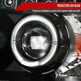 thumbnail image 3 of Dual Halo Projector Headlights w/ SMD LED Light Strip (Black Housing/Clear Lens) Made for and Compatible with 2005-2007 Ford Escape, 3 of 4