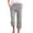02#Light Gray, variant on Women's Summer Casual Loose High-Waist Drawstring Straight Capri Pants , Beach Casual Long Pants