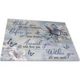 thumbnail image 2 of Butterfly Wall Art Purple Flower Pictures Wall Decor Farmhouse Rustic Floral Canvas Prints Motivational Quotes Painting Modern Artwork Home Decoration for Bathroom Bedroom Living Room, 2 of 7
