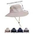 thumbnail image 4 of Deago Sun Hats for Men Women with Neck Flap Outdoor UV Protection Wide Brim Bucket Hat Safari Hiking Fishing Hats (Beige), 4 of 8
