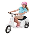 thumbnail image 4 of Razor Pocket Mod Miniature Euro 24V Electric Retro White Scooter & Red Scooter, 4 of 8