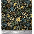 thumbnail image 1 of Soimoi Cotton Duck Fabric Heart & Floral Artistic Decor Fabric Printed Yard 42 Inch Wide, 1 of 1