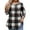 BlackB#0128C&14, variant on L-5XL Striped 3/4 Sleeve T Shirts for Women Plus Size Curved Hem Crewneck Tops for Women Color Block Fashion Tunics Tops for Women