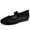Black, variant on Women's Barefoot Mary Jane Flats Wide Toe Box Zero Drop Sole with Straps Lightweight Soft Breathable Daily Slip On Washable Knitted Fabric Office Work Woman Shoes