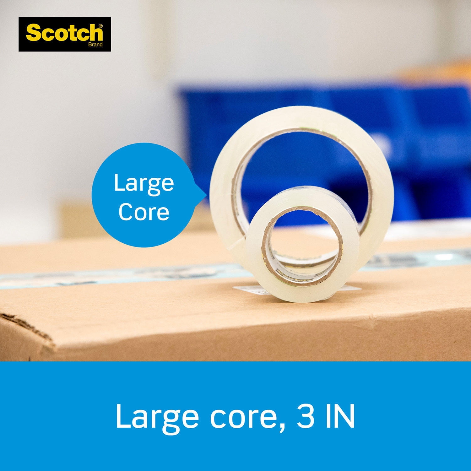 Scotch Heavy Duty Shipping Packaging Tape 1.88 in x 60.15 yd 6 Pack