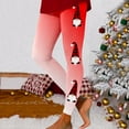 thumbnail image 2 of Fsqjgq Christmas Holiday Print Leggings for Women High Waisted Novelty Stretchy Tights Yoga Pants Plus Size Workout Leggings S WR, 2 of 5