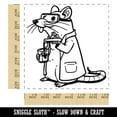 thumbnail image 2 of Lab Rat Science Rodent Square Rubber Stamp Stamping Scrapbooking Crafting - Medium 1.75in, 2 of 7