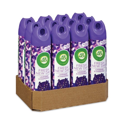 Air Wick 62338-05762 Aerosol Air Freshener, Lavender And Chamomile, 8 Oz Aerosol Spray, 12/carton