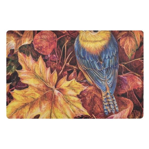 Welcome Fall Bird Floor Door Mat Outdoor Indoor for Home Entrance Welcome Mats 32"x20"