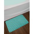 thumbnail image 2 of Lobster Bath Mat, Horizontal Pattern of Boiled Lobster Food Nautical Concept Print, Plush Bathroom Decor Mat with Non Slip Backing, 29.5" X 17.5", Sky Blue and Orange, by Ambesonne, 2 of 2