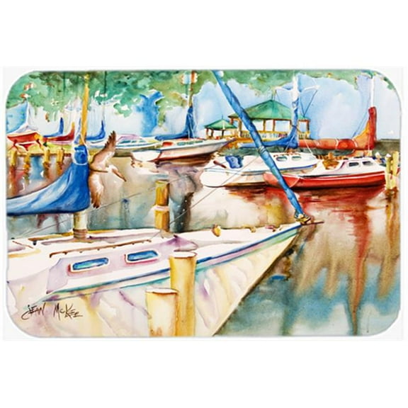 Sailboats At The Gazebo Mouse Pad, Hot Pad & Trivet