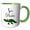 Green/White, variant on 3drose, Funny Cute Cool New Orleans Alligator Gator Cartoon, 15oz Mug