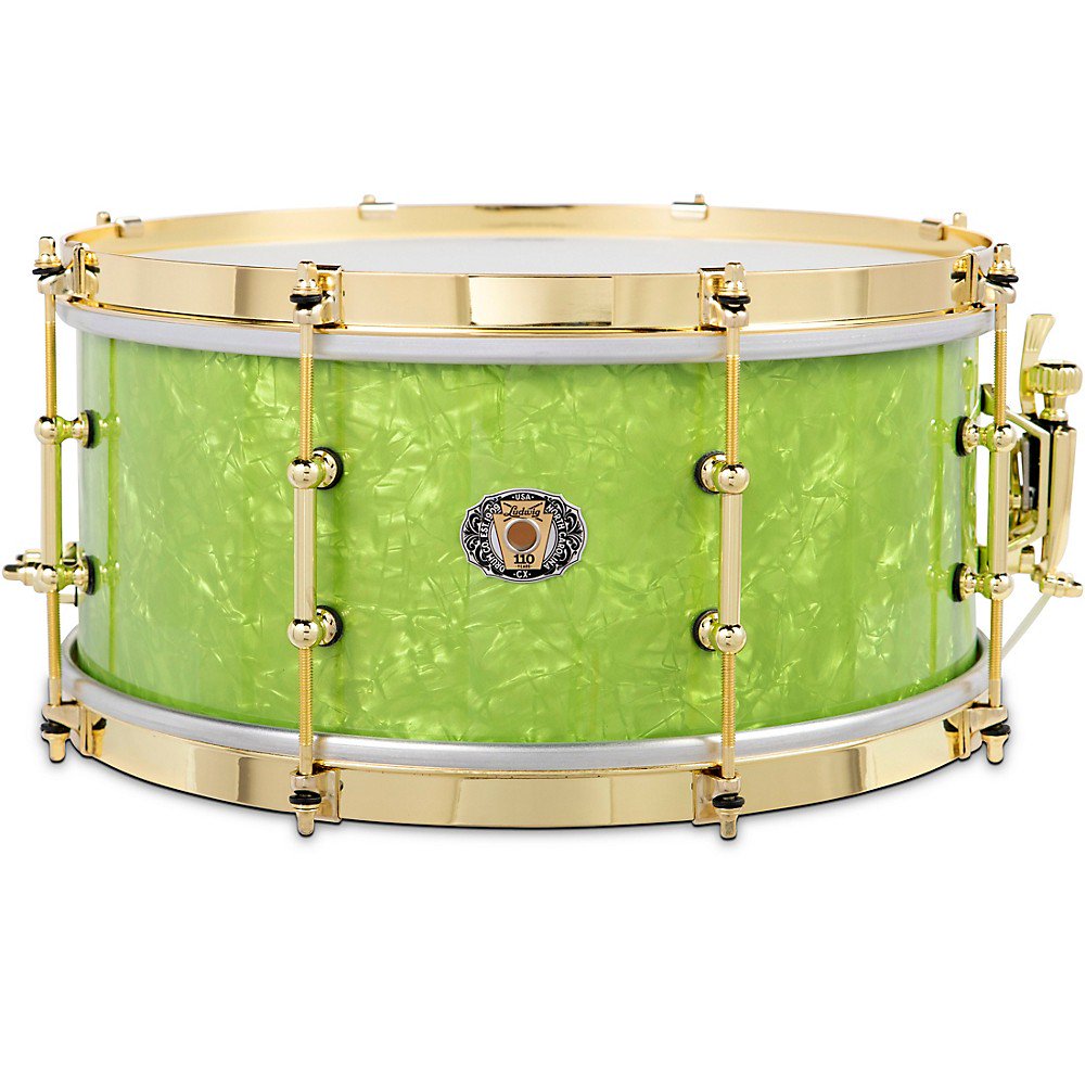 Ludwig 110th Anniversary Classic Maple Snare Drum 14 x 6.5 in. Emerald