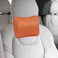 thumbnail image 4 of Almohada para reposacabezas de coche, almohada cervical para coche, cojín extraíble para la cabeza, almohada para el cuello del coche Naranja, 4 of 7