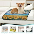 thumbnail image 6 of Qxltty Sunflower with Swirling Clouds Cat litter Pads Pet Set of 2 Diaper Mats Center Anti-leakage Layer Absorbent Soft and Comfortable, 6 of 7