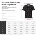 thumbnail image 4 of Bixox Men's White Pineapples Printed Short Sleeve Skinny Athletic T-Shirt, 4 of 6