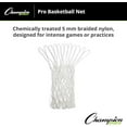 thumbnail image 3 of Champion Sports 5mm - 90gm - Basketball Net - Non-Whip Loops - White, 3 of 6