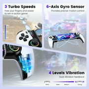 EUROA Phone Controller for iPhone/Android/Switch 2/1/OLED, Mobile Gaming Controller with Hall Effect Joysticks&Triggers, Programmable,Turbo & RGB Light