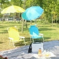 thumbnail image 2 of Chaises de Plage Pliantes pour Enfants avec Parasol, Fauteuil Inclinable de Jardin Multifonctionnel, 2 of 5