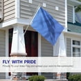 thumbnail image 3 of Anley Pack of 2 Fly Breeze 3x5 Foot Solid Blue Flag - Vivid Color and Fade proof - Canvas Header and Double Stitched - Plain Royal Blue Flags Polyester with Brass Grommets, 3 of 7