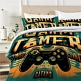 thumbnail image 4 of TAMFR GAME Print Home Bedding Suit Comforter Cover Esport Style Pillowcase Teen Textile Bedset, 4 of 6
