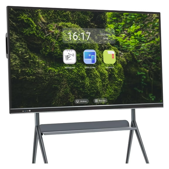 JYXOIHUB Smart TVs, 86 Inch Digital Electronic interactive Whiteboard and Smartboard, 4K Monitor built-in camera Touchscreen for Presentation and Player for Advertisin