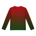 thumbnail image 6 of Girls Long Sleeve Gradient Color Shirts Crew Neck Winter Fall Teen Tops Vintage Clothes Kids Clothes with Pocket, 6 of 7