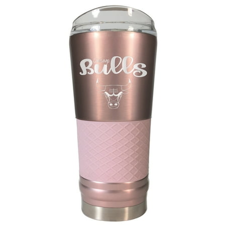 Chicago Bulls Tumbler - Chicago Bulls 24oz. Rose Gold Draft Tumbler - No Size
