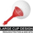 thumbnail image 5 of Golf Tees Plastic 3 1/4 inch Long Unbreakable Upgrade 83mm Flexible Low Resistance Cushion Multiple Colors, 5 of 6