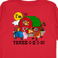 thumbnail image 4 of Inktastic Three-i-e-i-o Boys or Girls Long Sleeve Toddler T-Shirt, 4 of 5