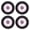 Purple[cite: 1], variant on BIMZUC 4Pcs RC Car Tire 1/10 Aluminium Alloy Hub Rubber Wheel Set Replacement Blue[cite: 1], 6.30 inches / 16 cm