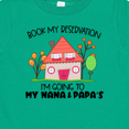 thumbnail image 4 of Inktastic Book my Reservation I'm Going To My Nana and Papa's- House Boys or Girls Baby T-Shirt, 4 of 5
