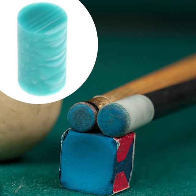 DYNWAVECA Bague de Queue de Billard, Remplacement de Bague de Queue de Piscine, Accessoire de Réparation de Piscine Snooker, Embout de Bâton de Piscine Portable Professionnel, Bleu
