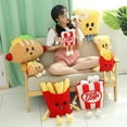 thumbnail image 5 of Simulated Burger French Fries Popcorn Pizza Chicken Leg Plush Dolls Ultra Soft Short Plush Material Pp Cotton Filling High Elasticity Comfortable Feeling Ideal Gift For Children, 5 of 7