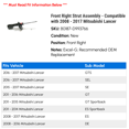 thumbnail image 2 of Front Right Strut Assembly - Compatible with 2008 - 2017 Mitsubishi Lancer 2009 2010 2011 2012 2013 2014 2015 2016, 2 of 2