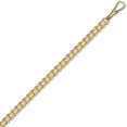 thumbnail image 2 of 9ct Gold Jewelco London Rolling Swiss Rollerball 8mm Chain Link Bracelet 8.5inch, 2 of 4