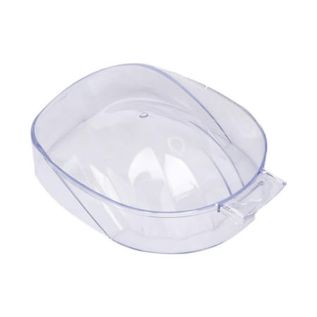 Vaveren Nail Soaking Bowl Clear Professional Nail Polish Remover Bowl for Home Salon
