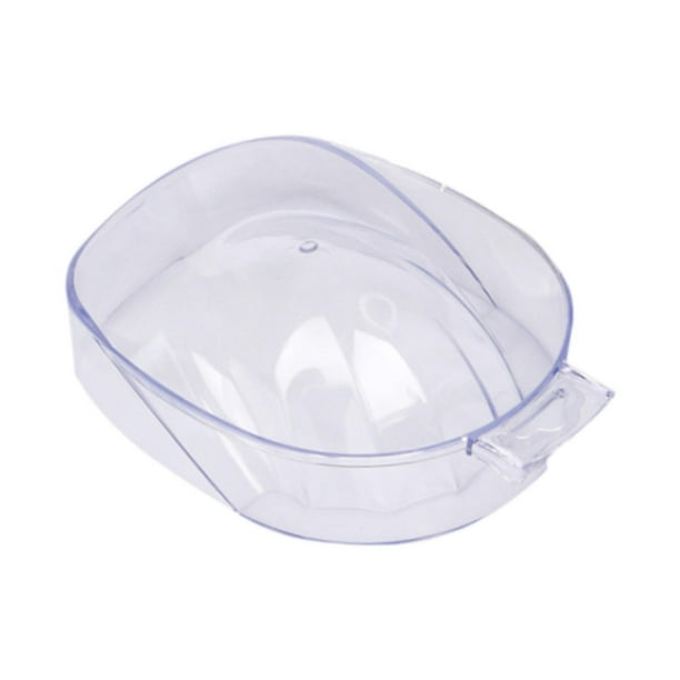 Recipiente para remojar uñas, recipiente para lavar manicura, transparente, removedor de esmalte en gel, recipiente para quitar esmalte de uñas,