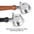 thumbnail image 5 of 54mm Espresso Double Spouts Portafilter, Stainless Steel Material, Strong Durability, Suitable for Most Coffee Machines for Breville model 870 880, 8 Series Universal - F Purple Sandalwood, 5 of 8
