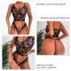 thumbnail image 1 of Conjunto De Ropa De Dormir De Encaje, 2 Piezas Ropa Interior De Mujer Elástica, Cómoda, Suave Y Ligera Para Luna De Miel ANGGREK F negro, 1 of 6