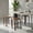 Brown, variant on Demi Bonn Set of 4 18" Wood Home Backless Dining Chairs with Stackable Space Saving Design, Brown