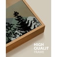 thumbnail image 4 of SHENIFY Set Lake Sunrise Pine Tree Forest Landscape Mountain Wall Art Nature Scenry Wilderness Farmhouse Rustic Modern Art Decorative for Living Room Bedroom 8x16in Natural Framed, 4 of 5