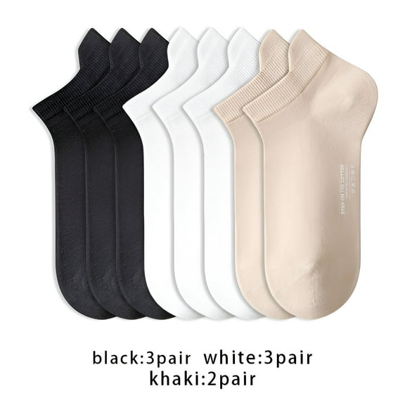 TELOLY 8Pairs Ankle Socks for Women,Cotton Womens Ankle Socks Size 9-11,Thin Socks Women