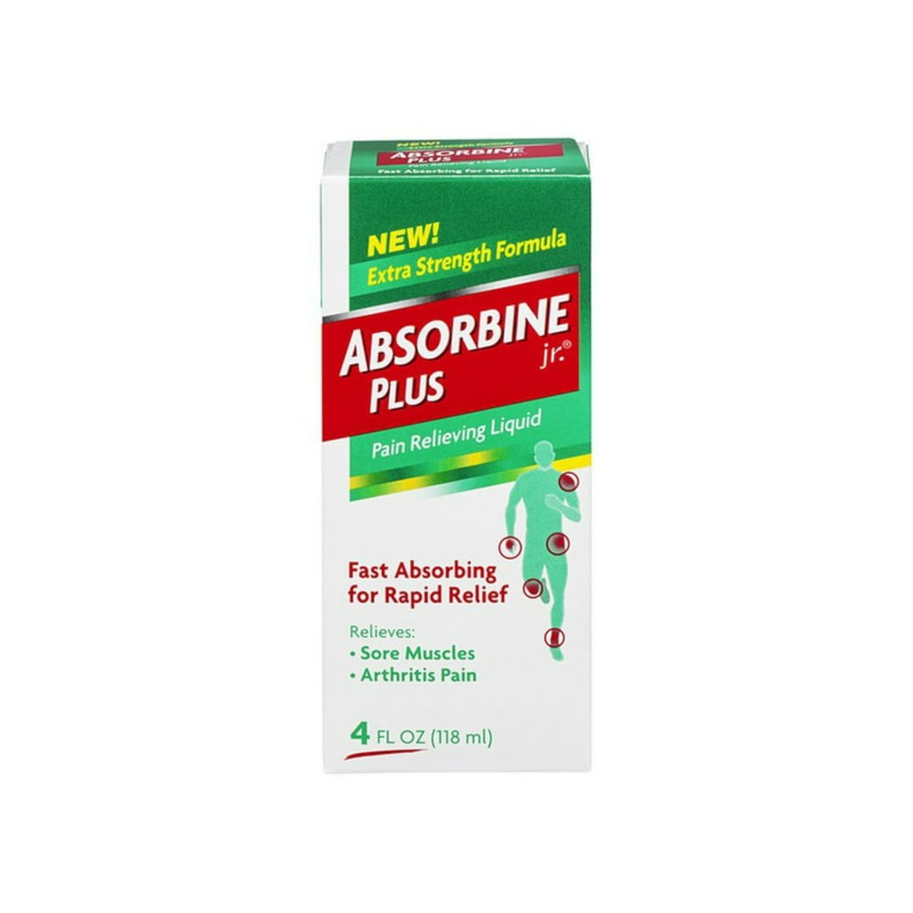Absorbine Jr. Plus Extra Strength Pain Relieving Liquid 4 oz Walmart